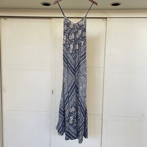 Soft Blue and White Floral Dress